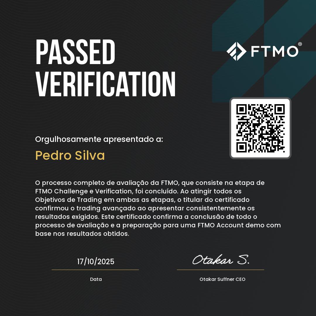 Certificado FTMO 4