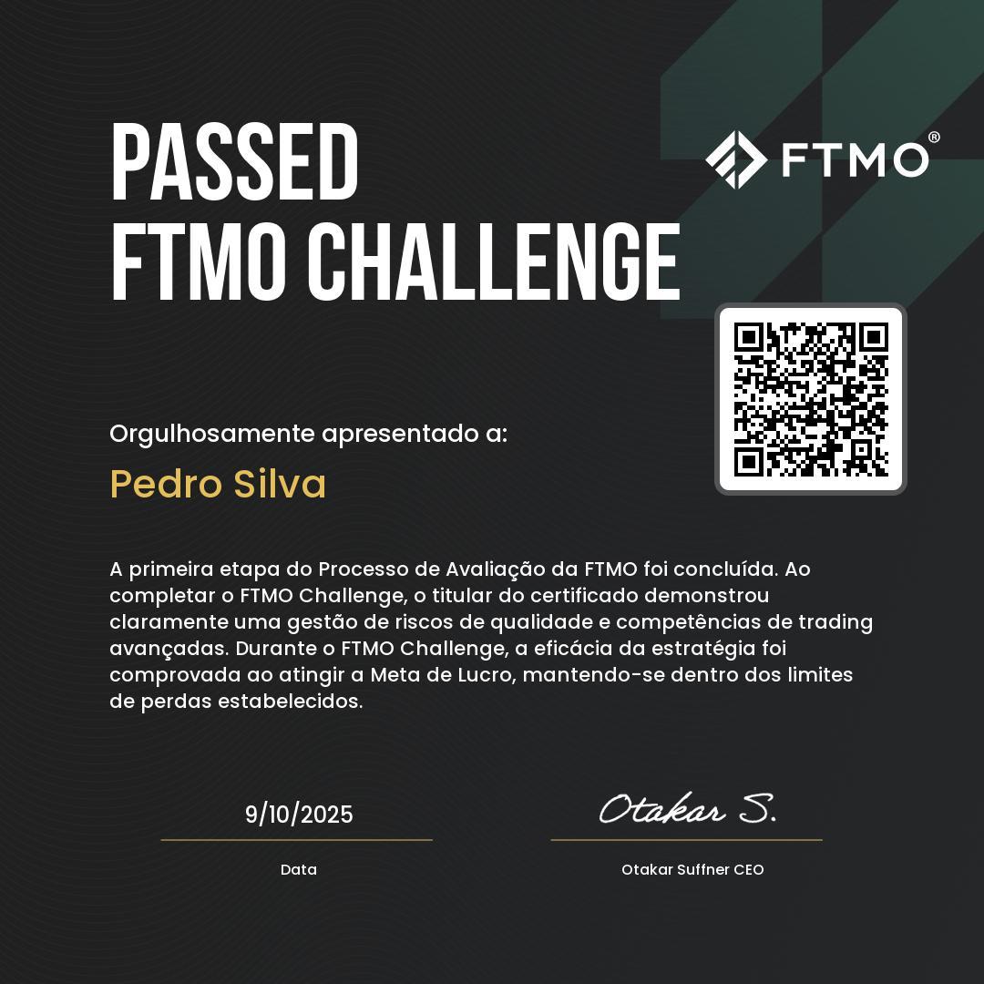 Certificado FTMO 6
